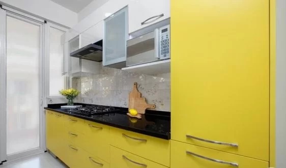 model kitchen set kuning